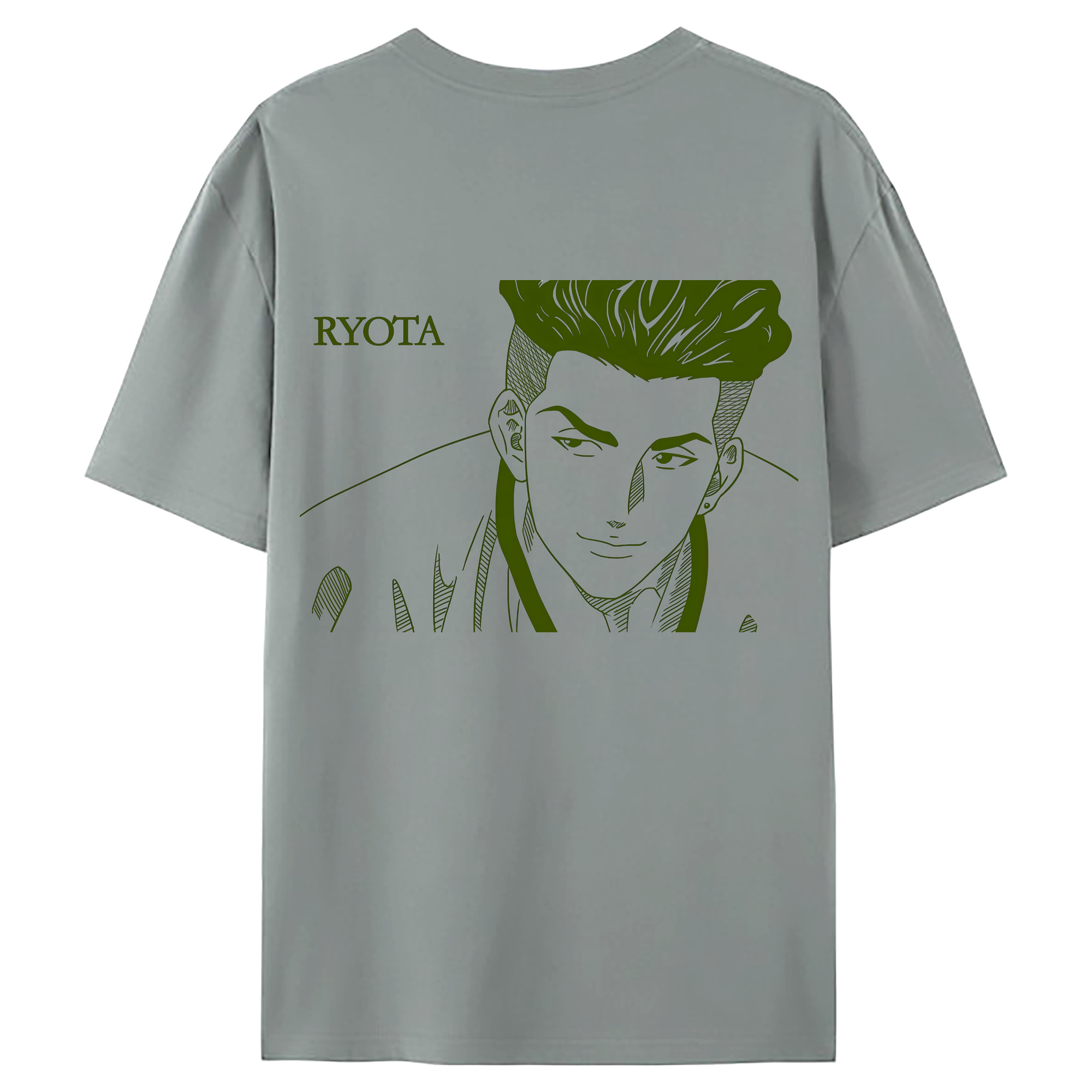 （画像用） SLAM DUNK／スラムダンク 綿100％ メンズ半袖Tシャツ（バックプリント） 通気性